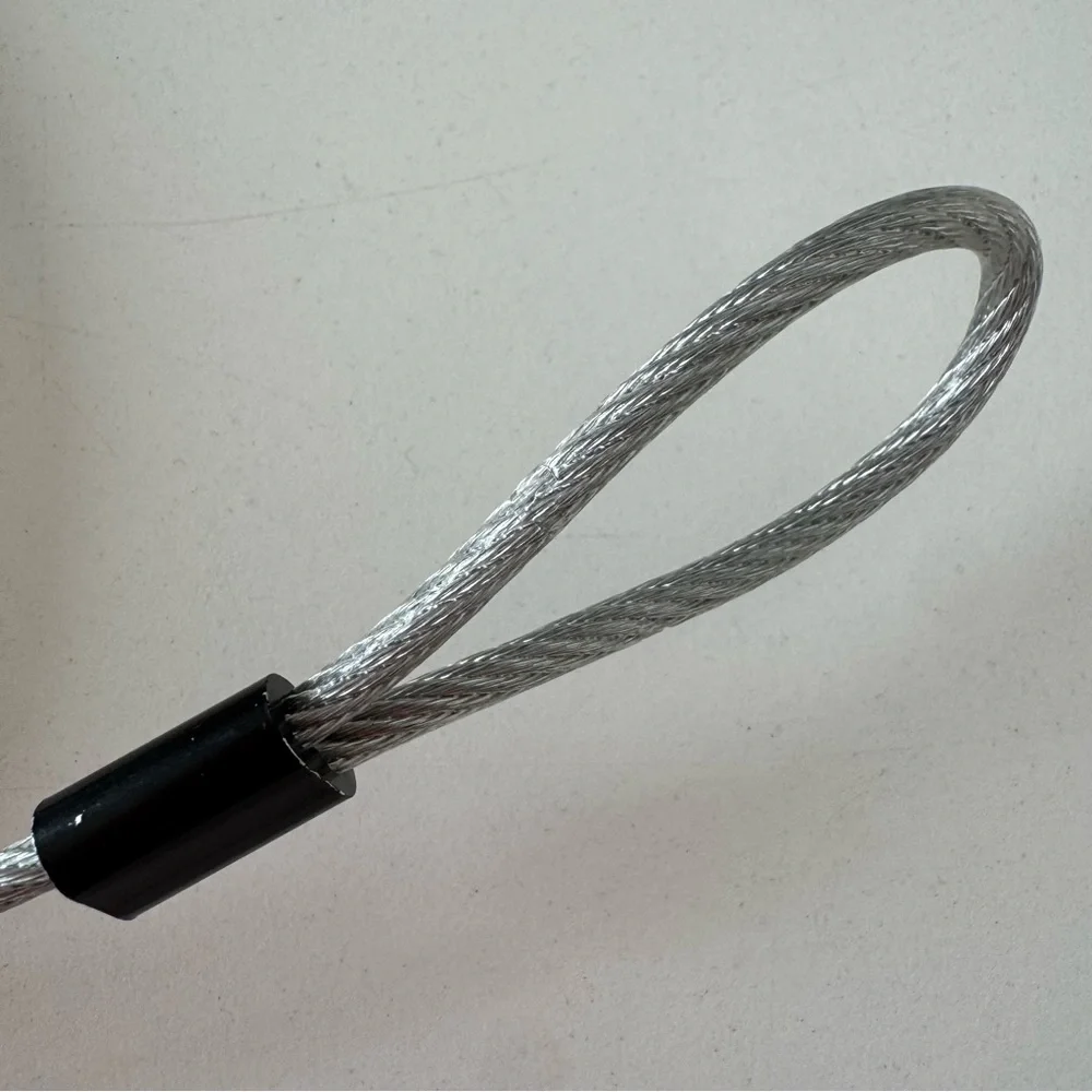 Kensington Silver Computer Laptop Security Cable with Lock and Keys